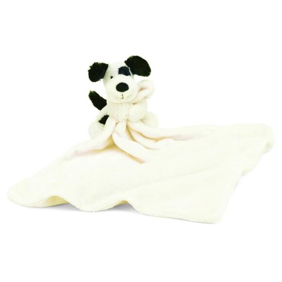 Jellycat Bashful Black and Cream Puppy Soother Stuffed Animal, 13.5 inches| Secu - Picture 8 of 8